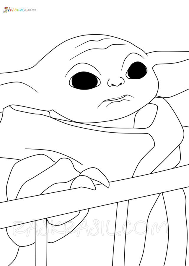 Baby Yoda Coloring Pages for Kids 82