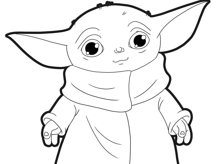 Baby Yoda Coloring Pages for Kids 83