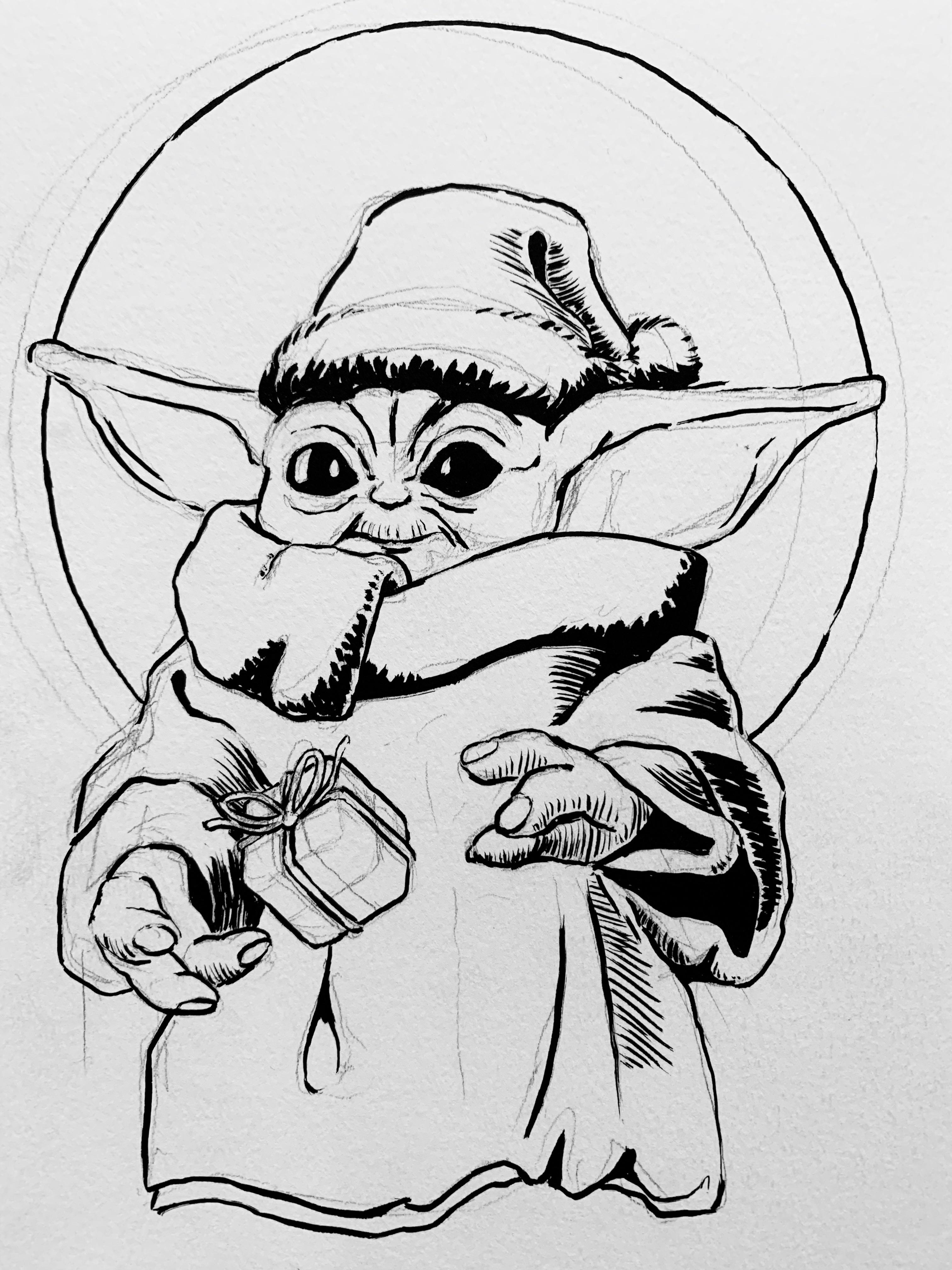 Baby Yoda Coloring Pages for Kids 84