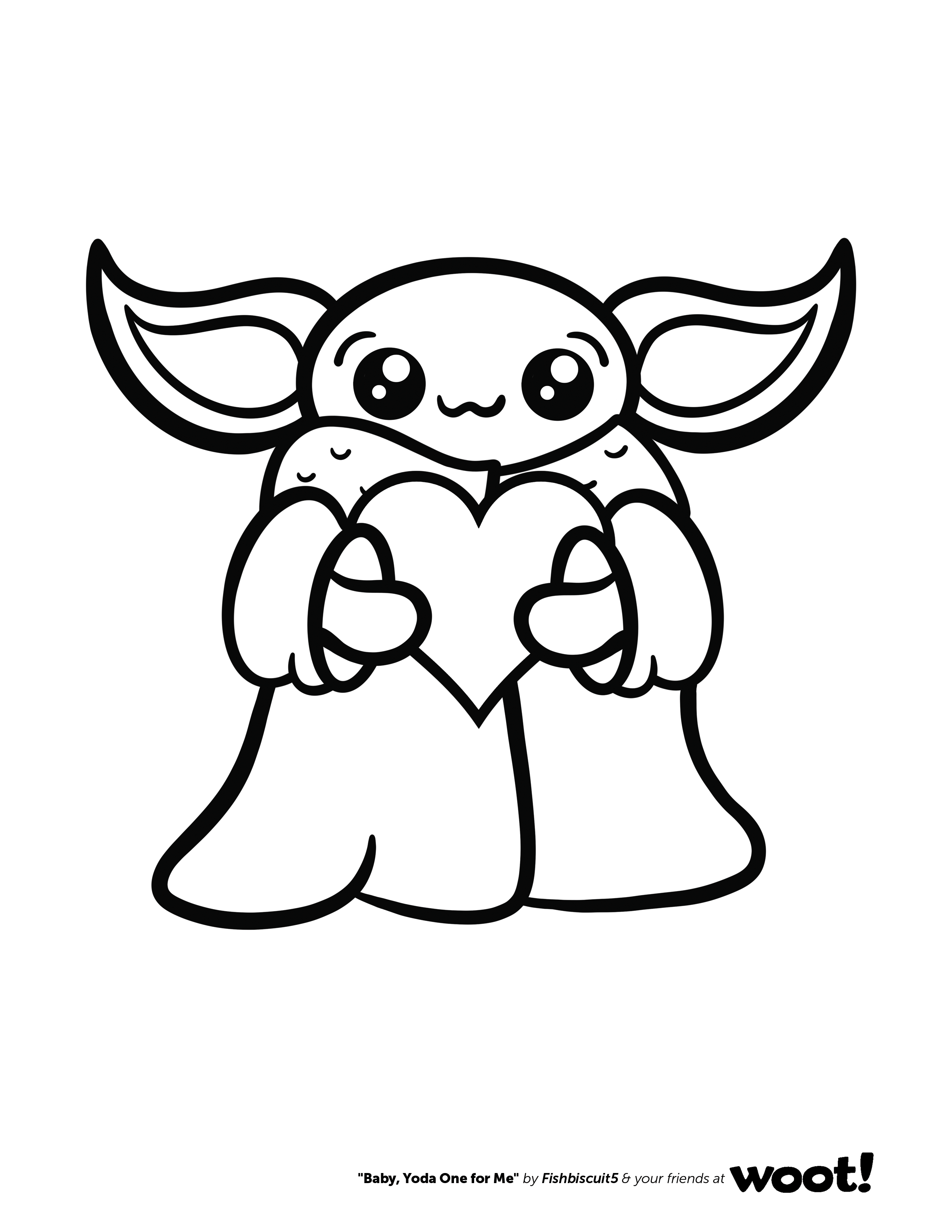 Baby Yoda Coloring Pages for Kids 85