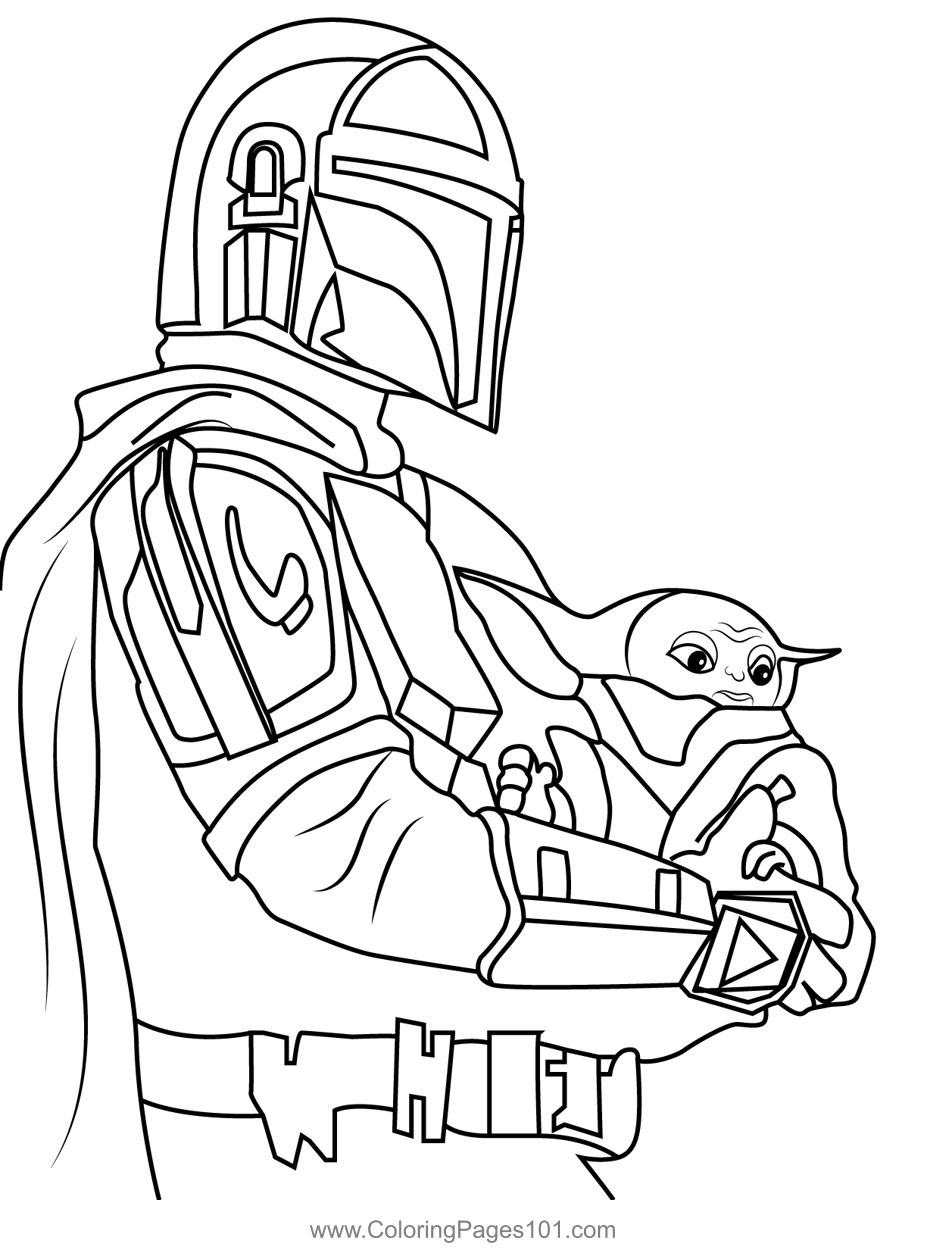 Baby Yoda Coloring Pages for Kids 91