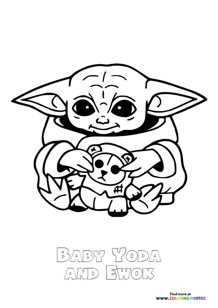 Baby Yoda Coloring Pages for Kids 94