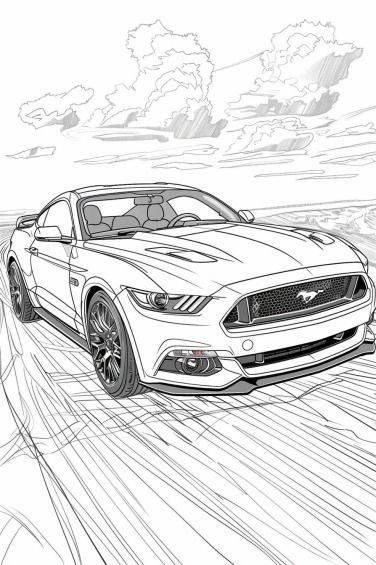 Car Coloring Pages: 150+ Rev Up Your Creativity with Classics to Concept Cars 108