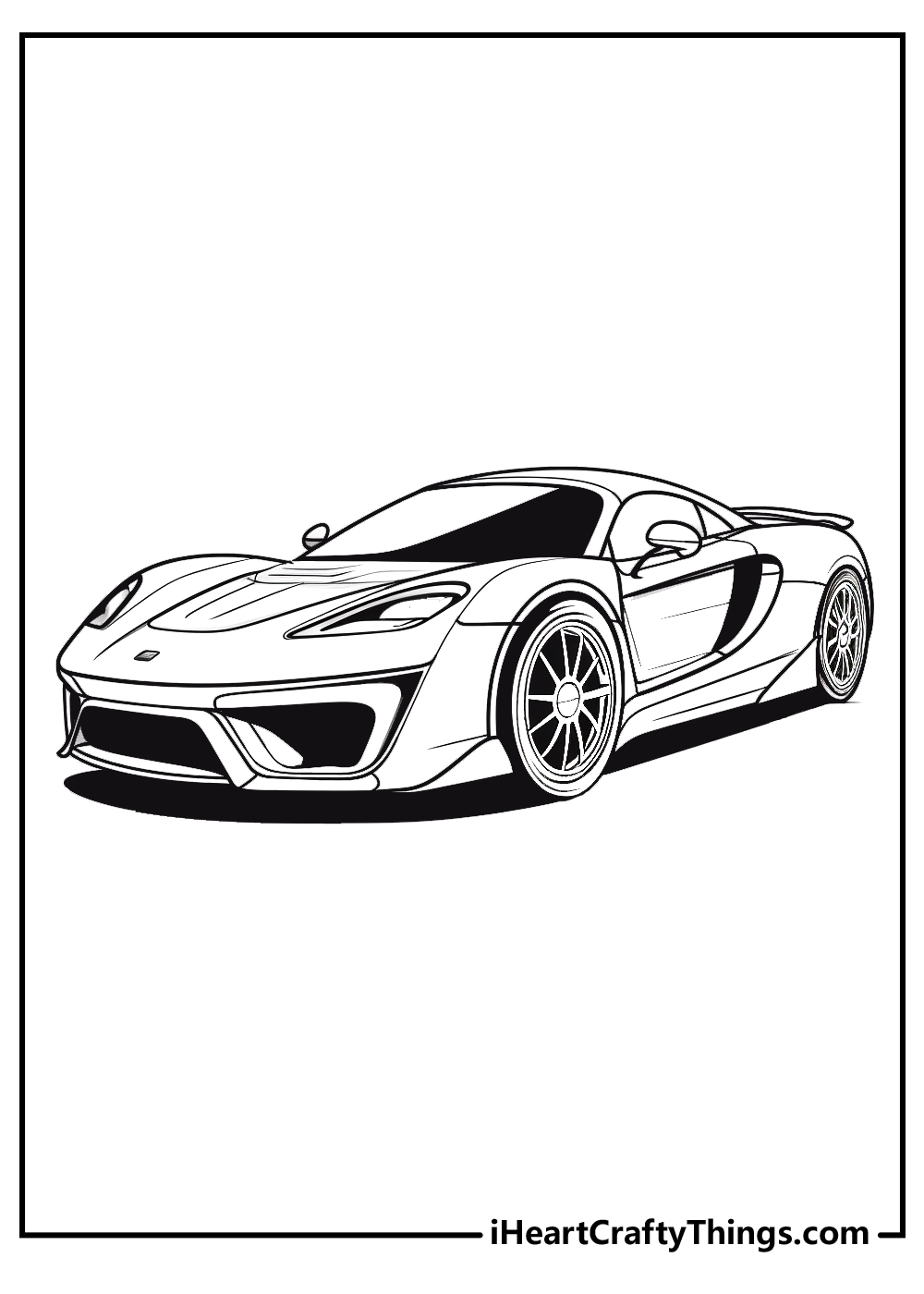 Car Coloring Pages: 150+ Rev Up Your Creativity with Classics to Concept Cars 109