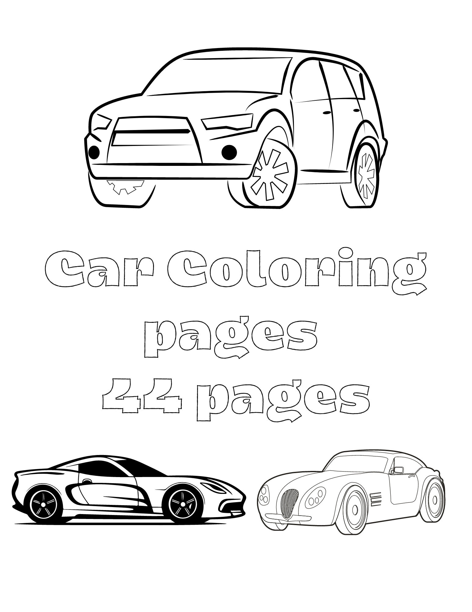 Car Coloring Pages: 150+ Rev Up Your Creativity with Classics to Concept Cars 110