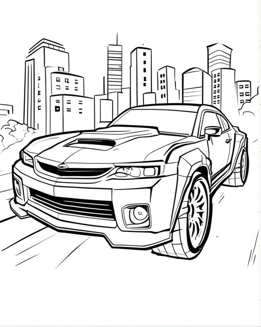 Car Coloring Pages: 150+ Rev Up Your Creativity with Classics to Concept Cars 111