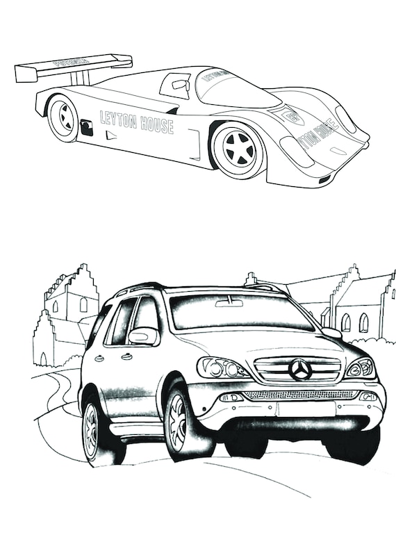 Car Coloring Pages: 150+ Rev Up Your Creativity with Classics to Concept Cars 114