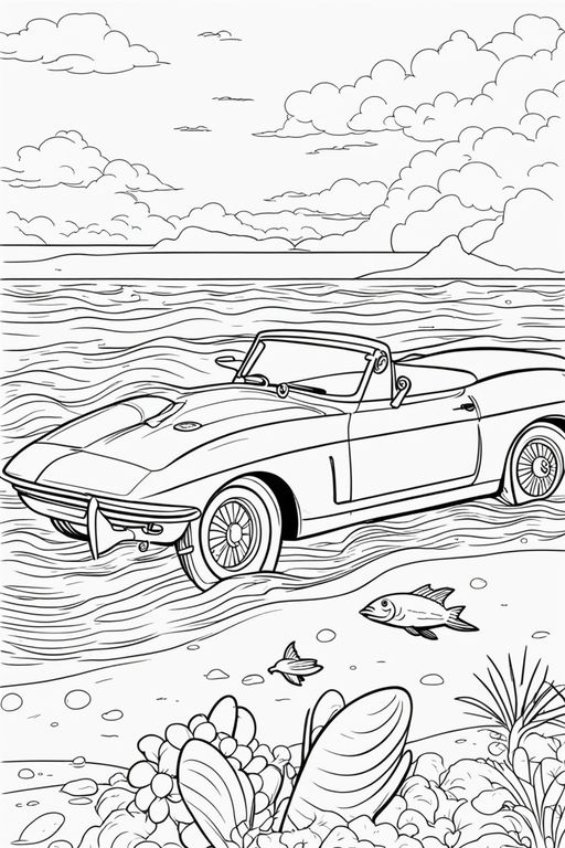 Car Coloring Pages: 150+ Rev Up Your Creativity with Classics to Concept Cars 117