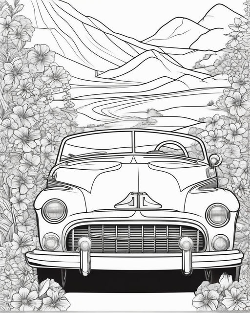 Car Coloring Pages: 150+ Rev Up Your Creativity with Classics to Concept Cars 14