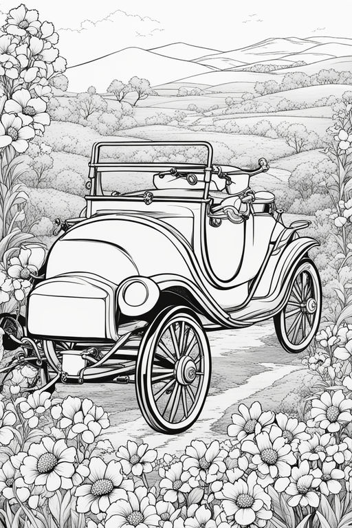 Car Coloring Pages: 150+ Rev Up Your Creativity with Classics to Concept Cars 156