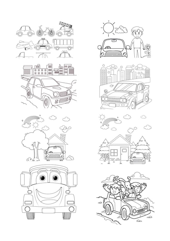 Car Coloring Pages: 150+ Rev Up Your Creativity with Classics to Concept Cars 16