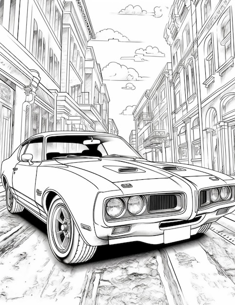 Car Coloring Pages: 150+ Rev Up Your Creativity with Classics to Concept Cars 23