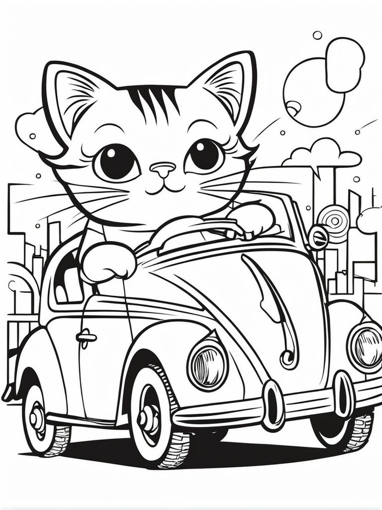 Car Coloring Pages: 150+ Rev Up Your Creativity with Classics to Concept Cars 30