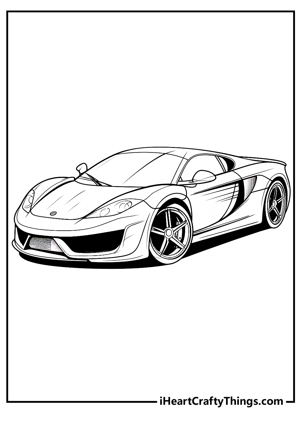 Car Coloring Pages: 150+ Rev Up Your Creativity with Classics to Concept Cars 33