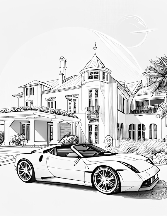 Car Coloring Pages: 150+ Rev Up Your Creativity with Classics to Concept Cars 4