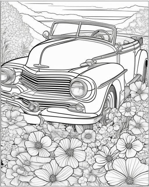 Car Coloring Pages: 150+ Rev Up Your Creativity with Classics to Concept Cars 41