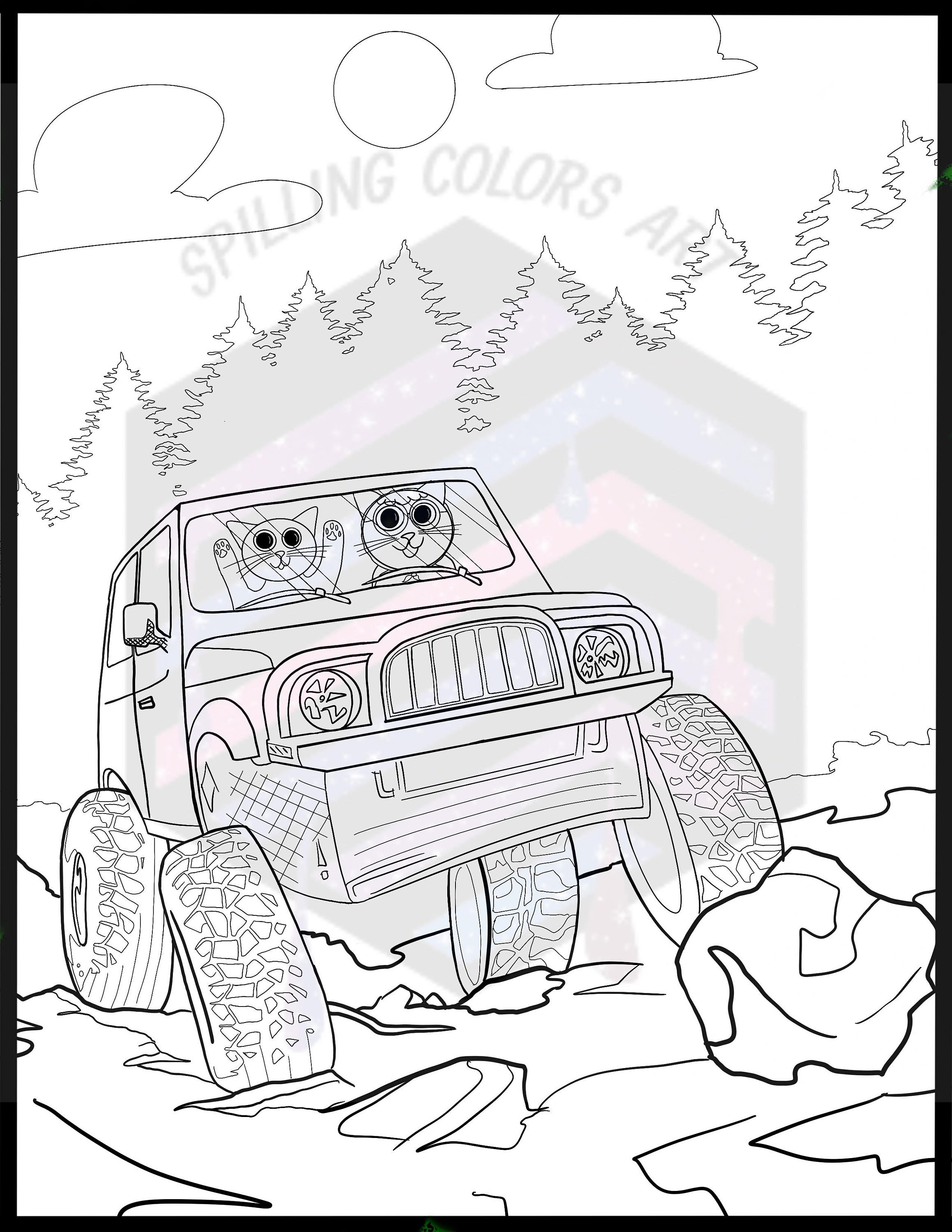 Car Coloring Pages: 150+ Rev Up Your Creativity with Classics to Concept Cars 67