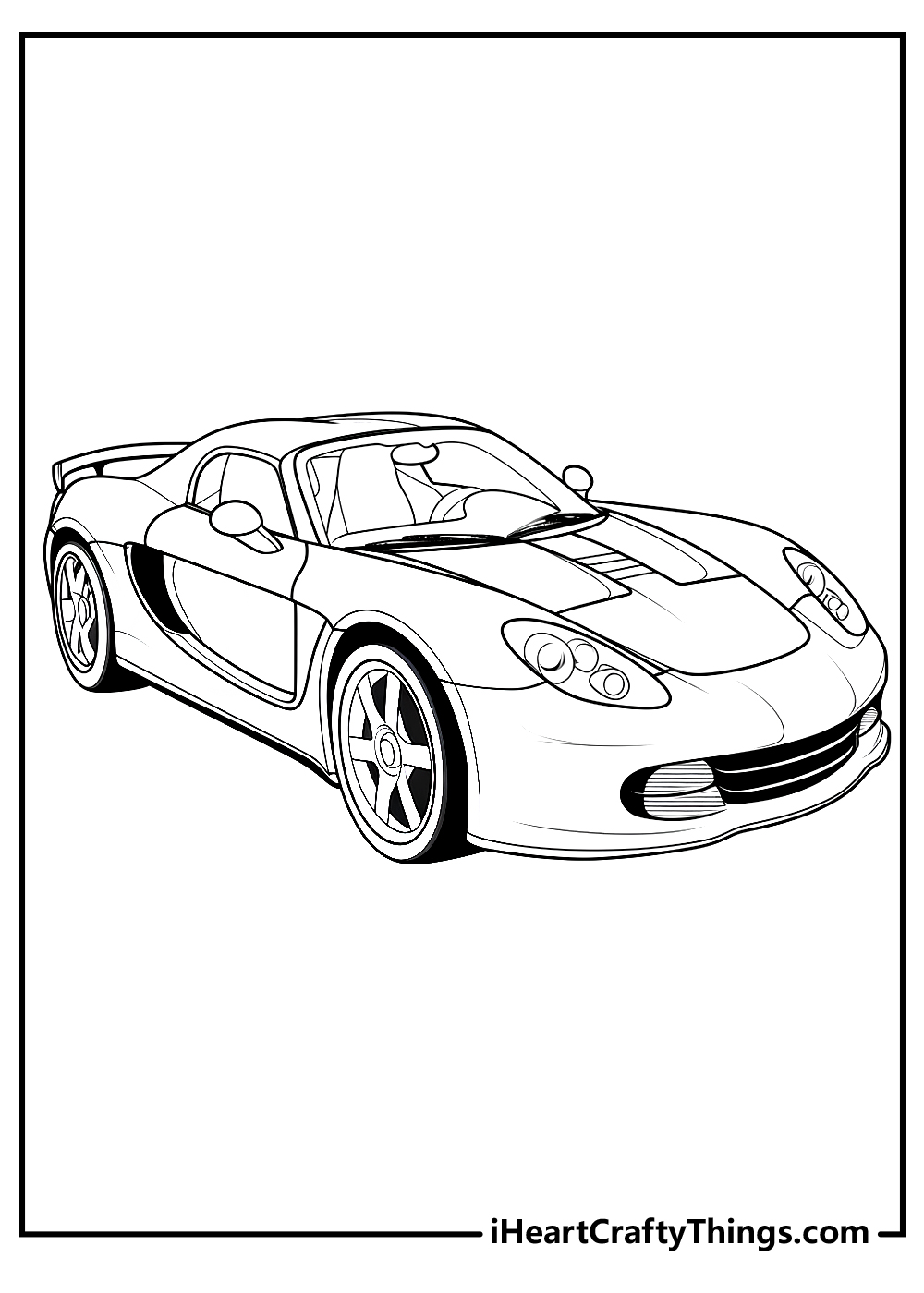 Car Coloring Pages: 150+ Rev Up Your Creativity with Classics to Concept Cars 72