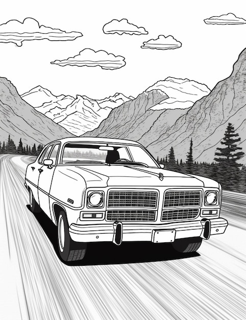 Car Coloring Pages: 150+ Rev Up Your Creativity with Classics to Concept Cars 77