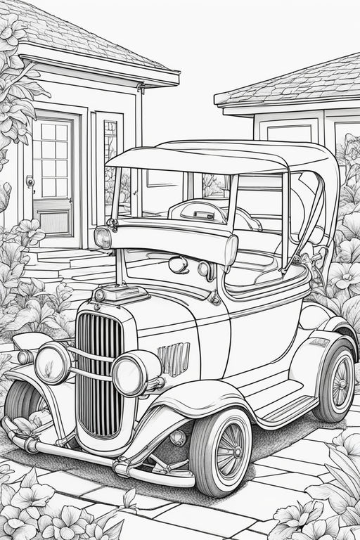 Car Coloring Pages: 150+ Rev Up Your Creativity with Classics to Concept Cars 79