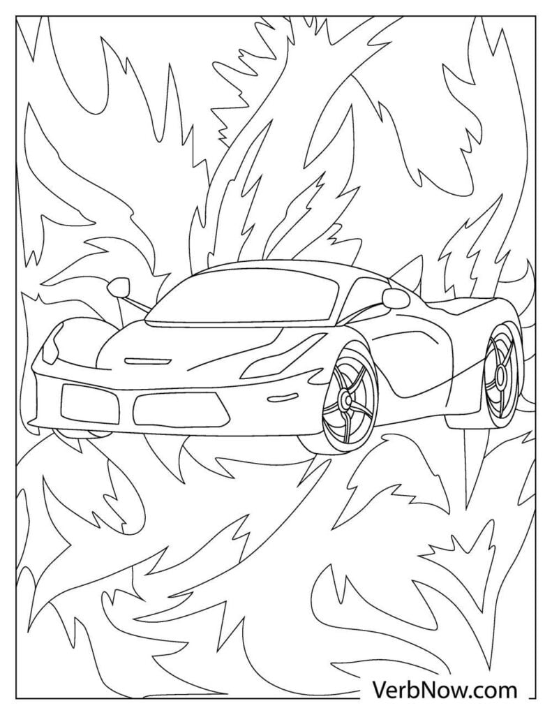 Car Coloring Pages: 150+ Rev Up Your Creativity with Classics to Concept Cars 8