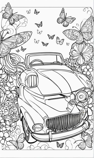 Car Coloring Pages: 150+ Rev Up Your Creativity with Classics to Concept Cars 85