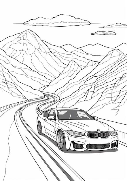 Car Coloring Pages: 150+ Rev Up Your Creativity with Classics to Concept Cars 9