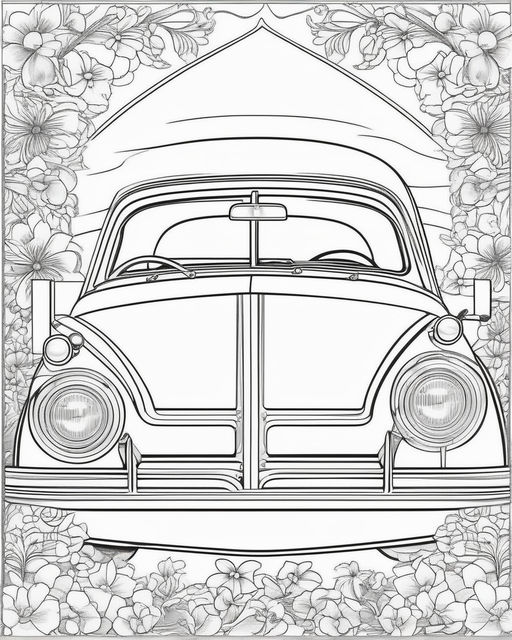 Car Coloring Pages: 150+ Rev Up Your Creativity with Classics to Concept Cars 96