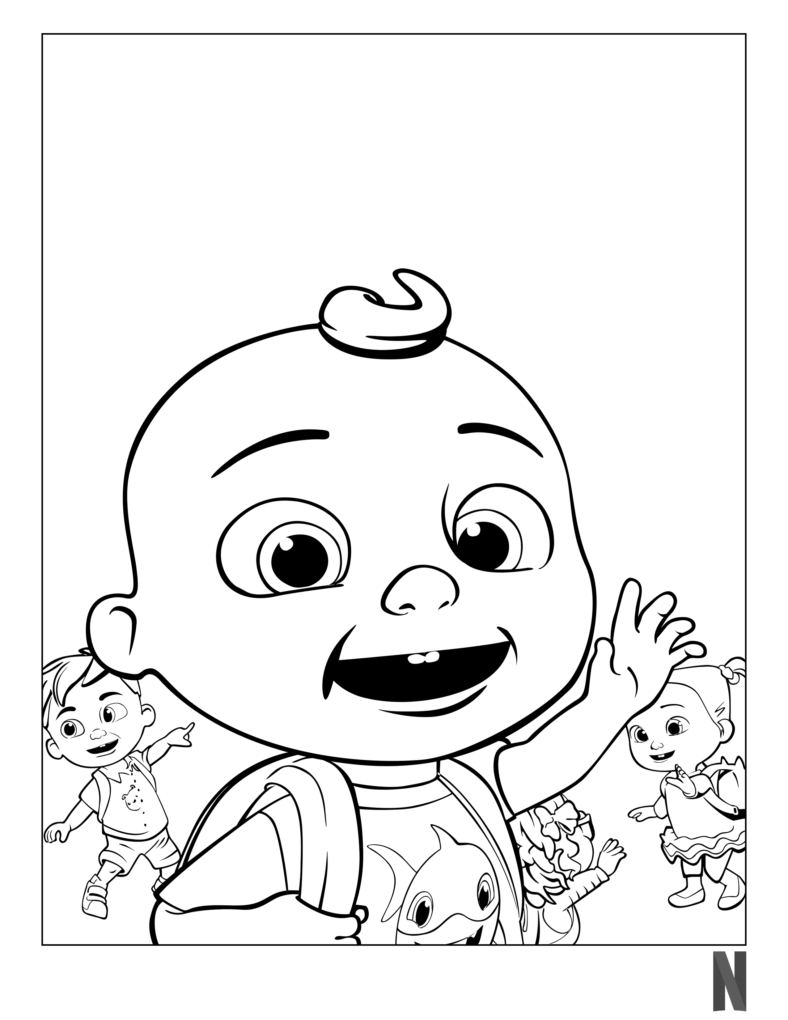 Cocomelon Coloring Pages Free Printable 1