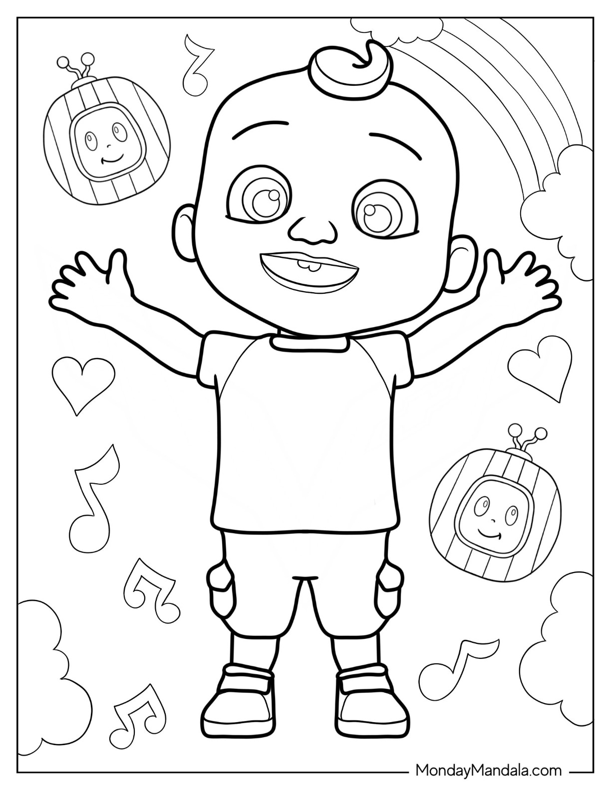 Cocomelon Coloring Pages Free Printable 105