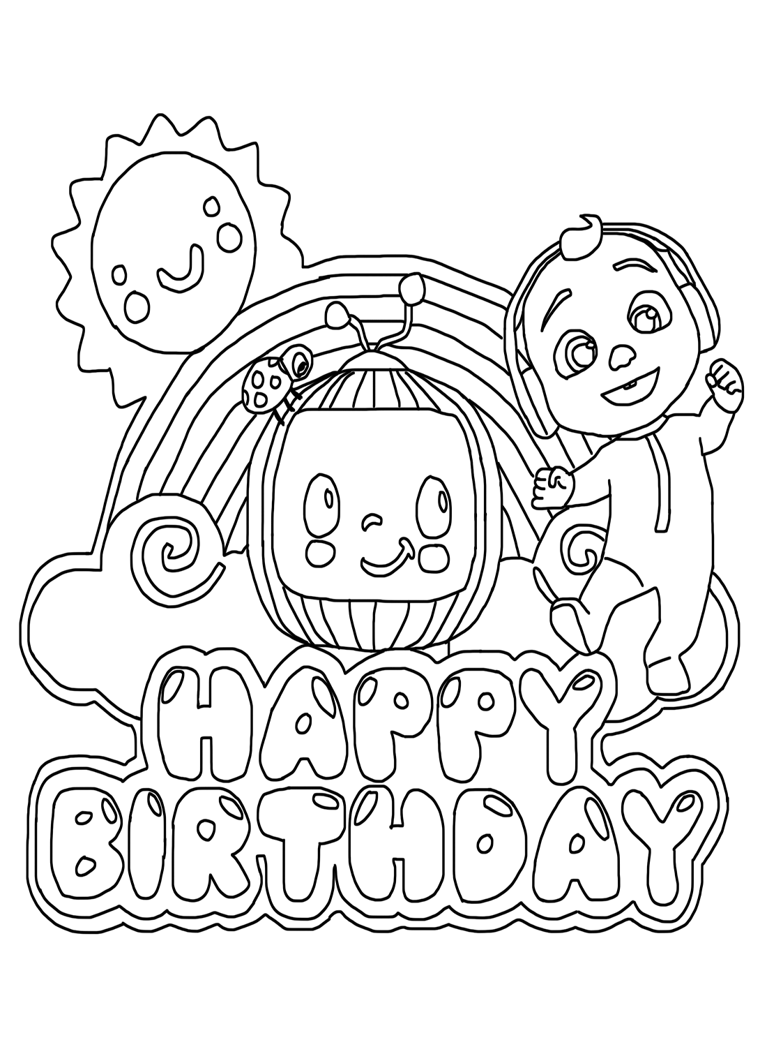 Cocomelon Coloring Pages Free Printable 106