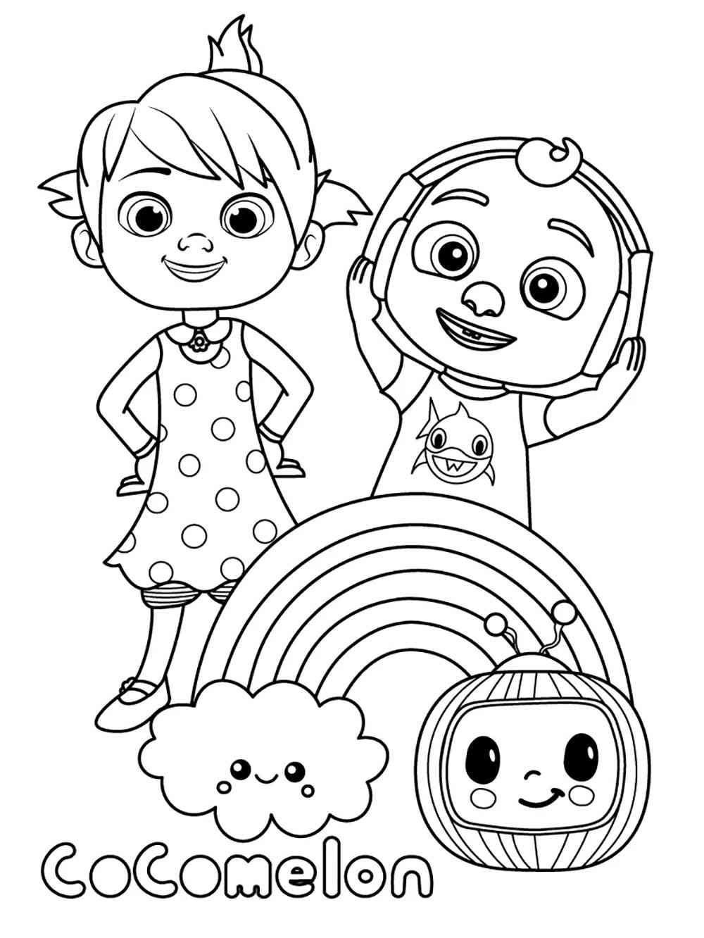 Cocomelon Coloring Pages Free Printable 108