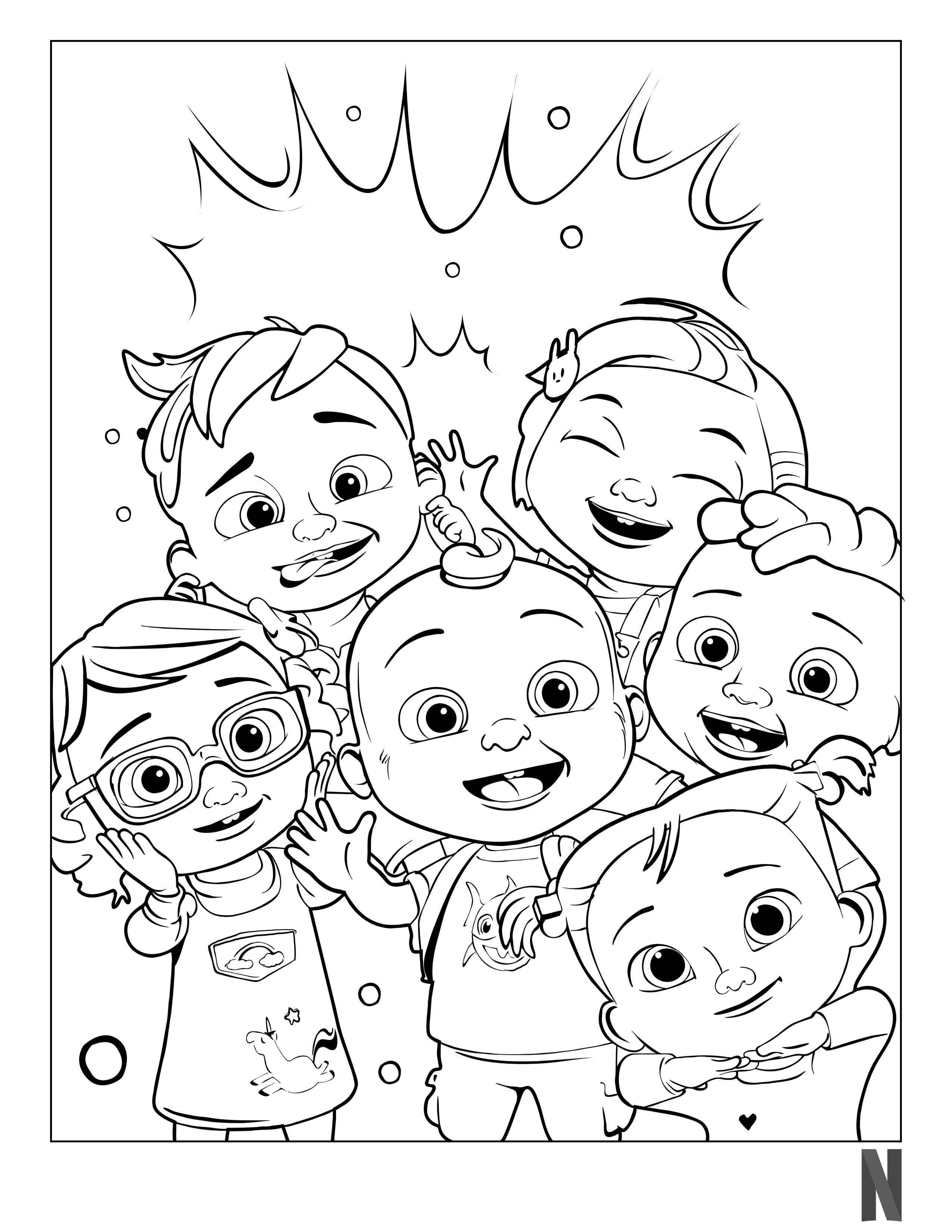 Cocomelon Coloring Pages Free Printable 35