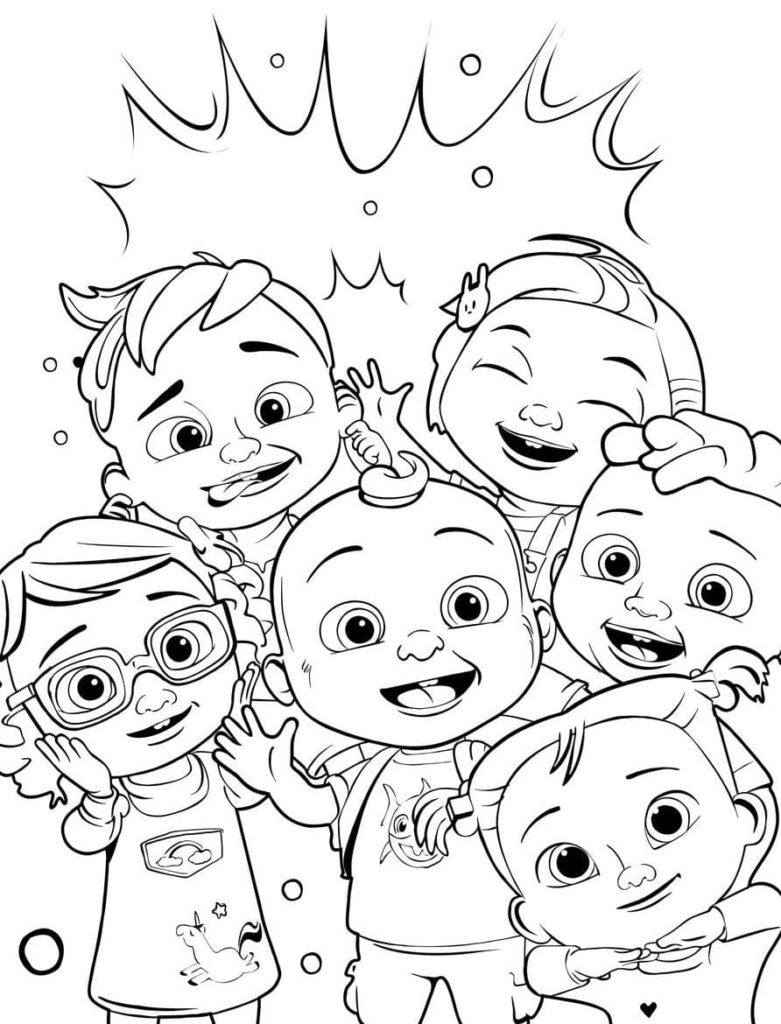 Cocomelon Coloring Pages Free Printable 53