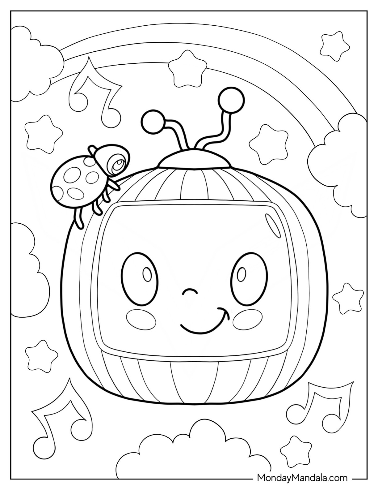 Cocomelon Coloring Pages Free Printable 9