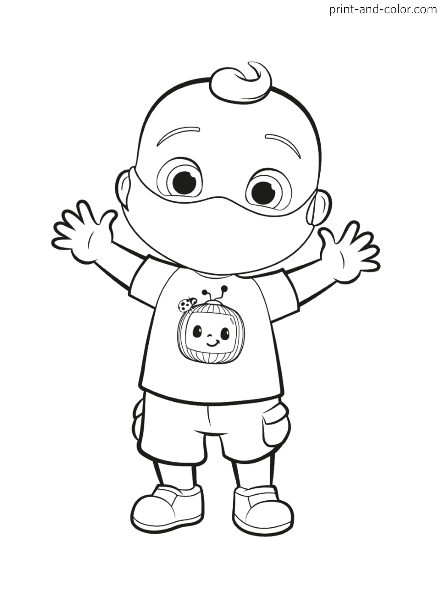 Cocomelon Coloring Pages Free Printable 95