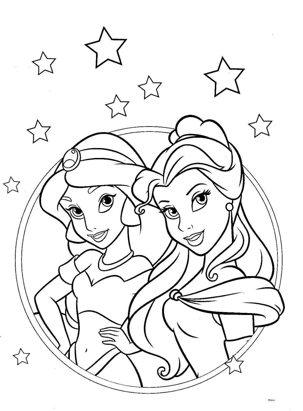 Disney Princesses Coloring Pages Free Printable 101