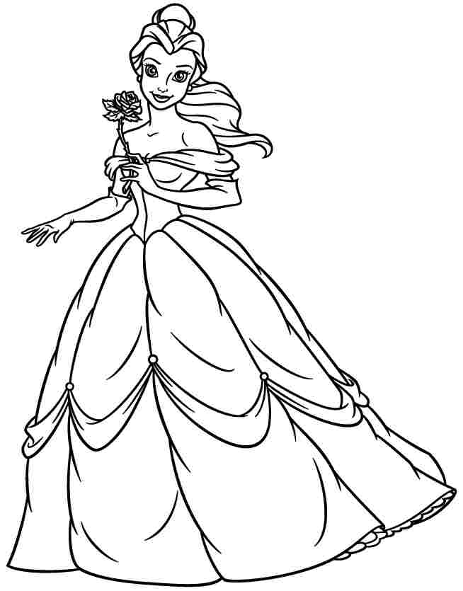 Disney Princesses Coloring Pages Free Printable 104