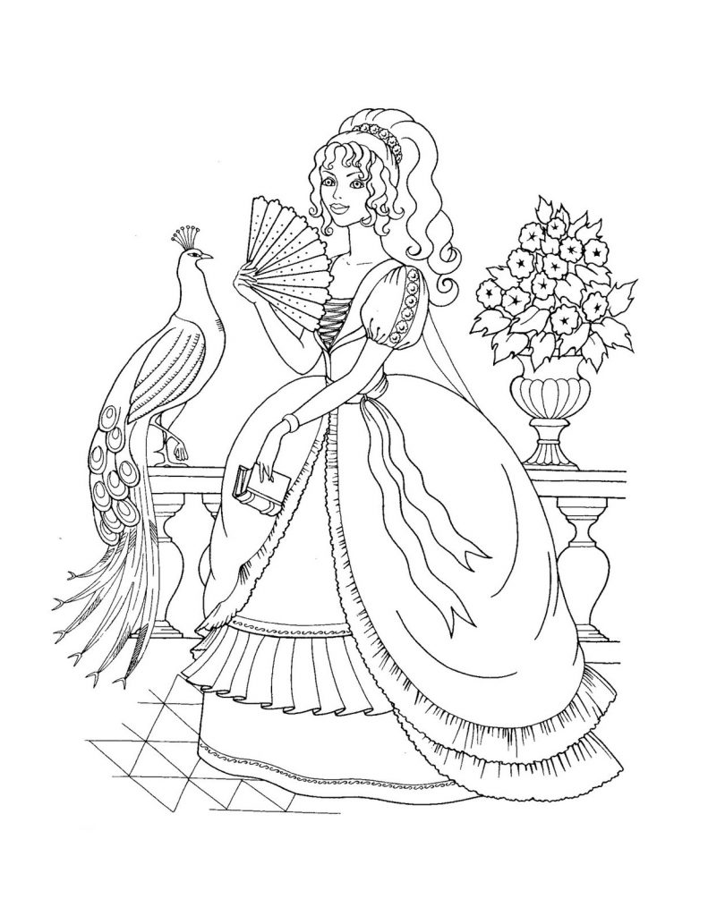 Disney Princesses Coloring Pages Free Printable 106