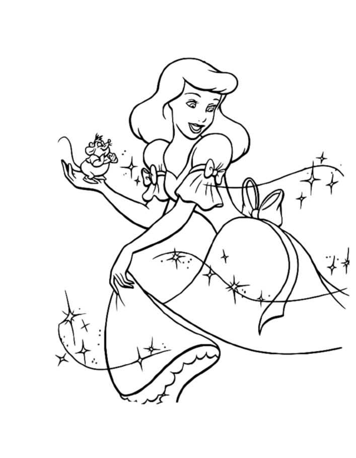 Disney Princesses Coloring Pages Free Printable 107