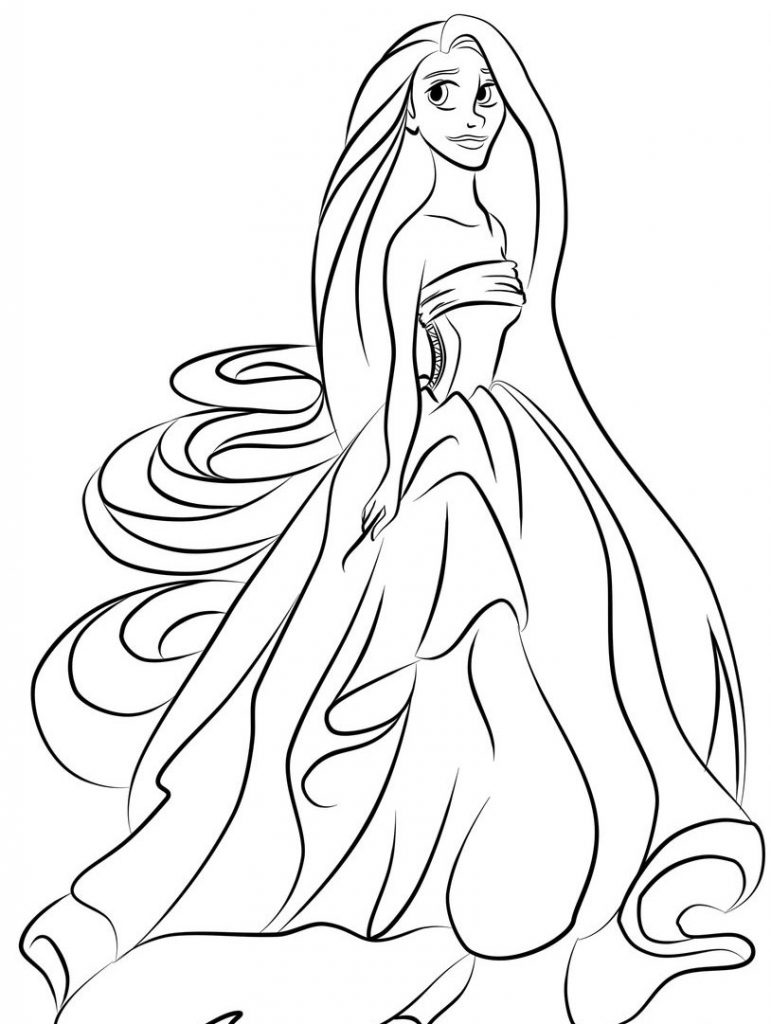 Disney Princesses Coloring Pages Free Printable 11