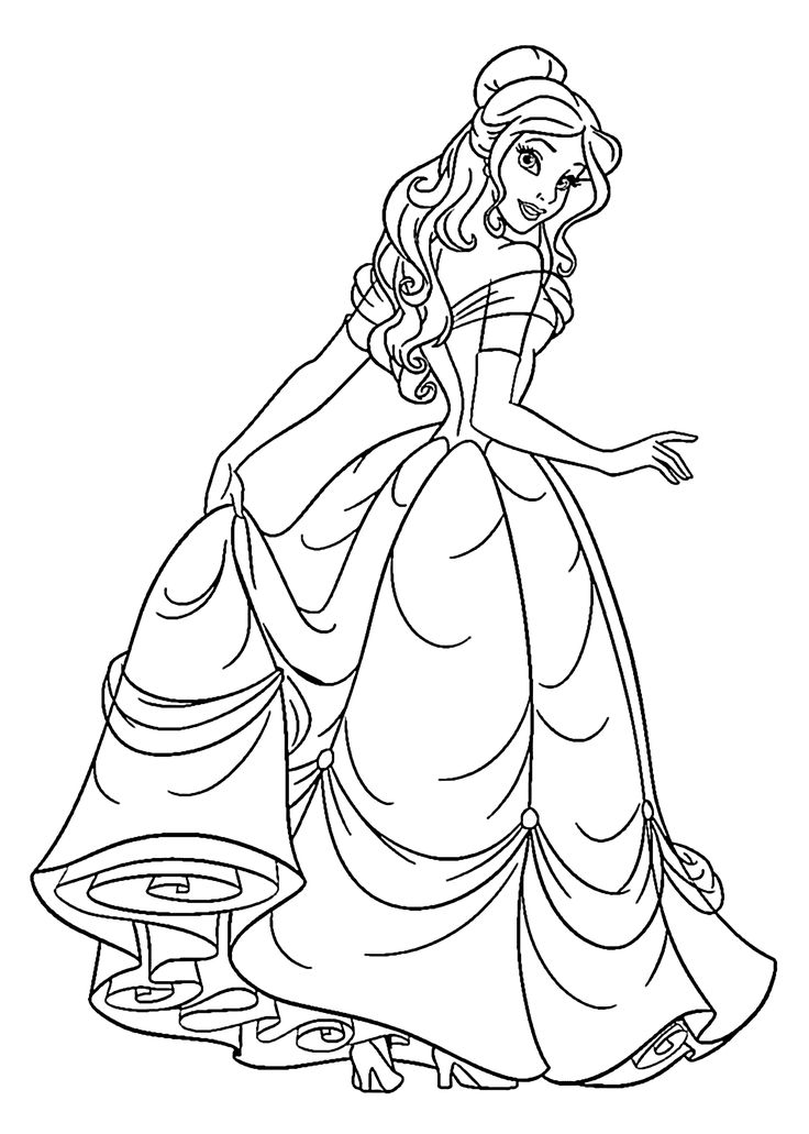 Disney Princesses Coloring Pages Free Printable 115