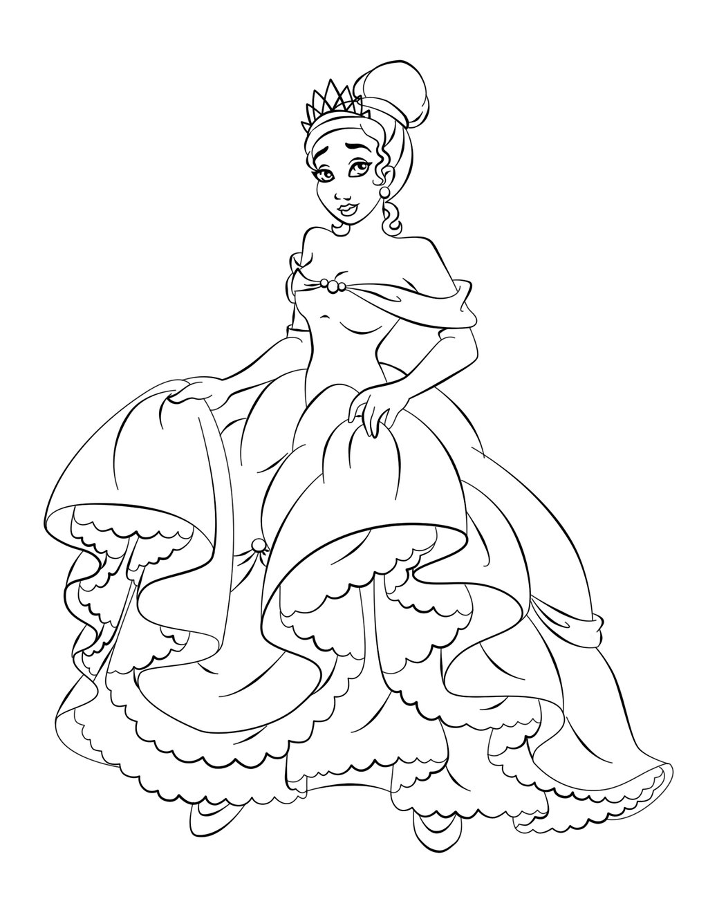 Disney Princesses Coloring Pages Free Printable 119