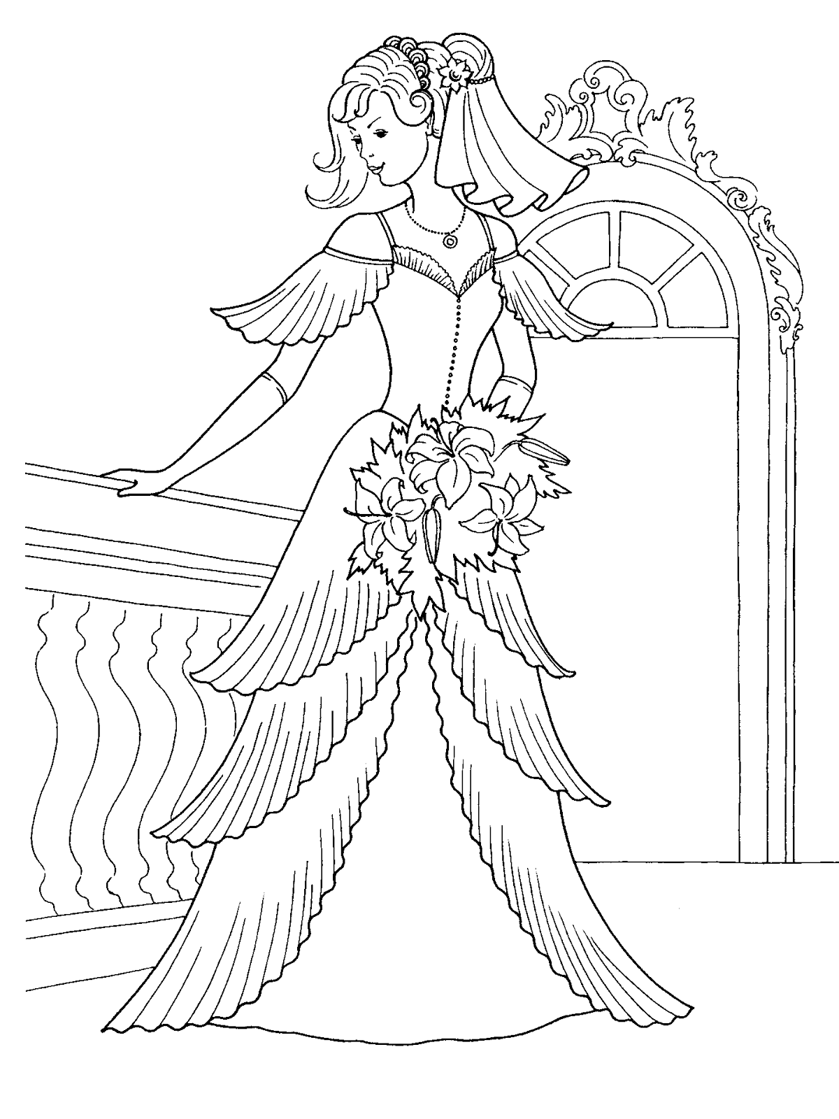 Disney Princesses Coloring Pages Free Printable 121