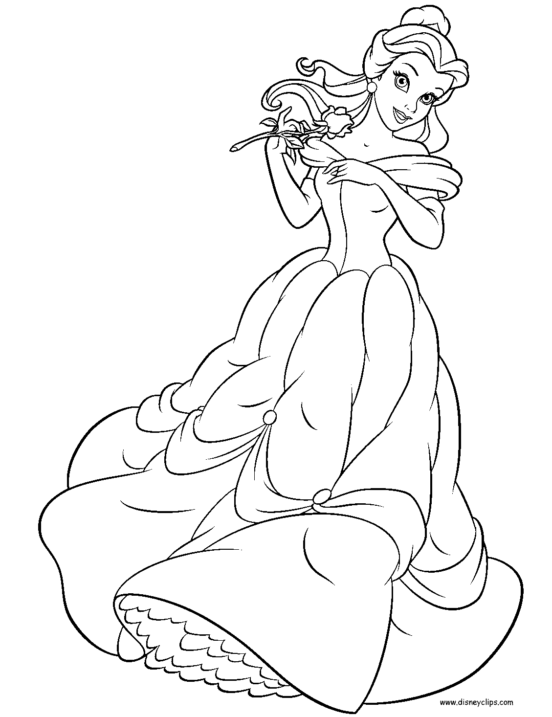 Disney Princesses Coloring Pages Free Printable 13