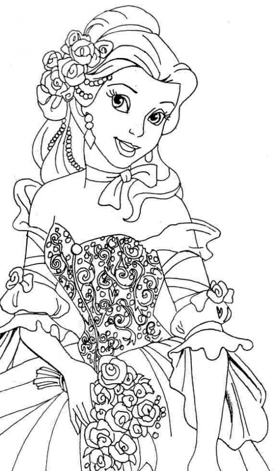 Disney Princesses Coloring Pages Free Printable 137