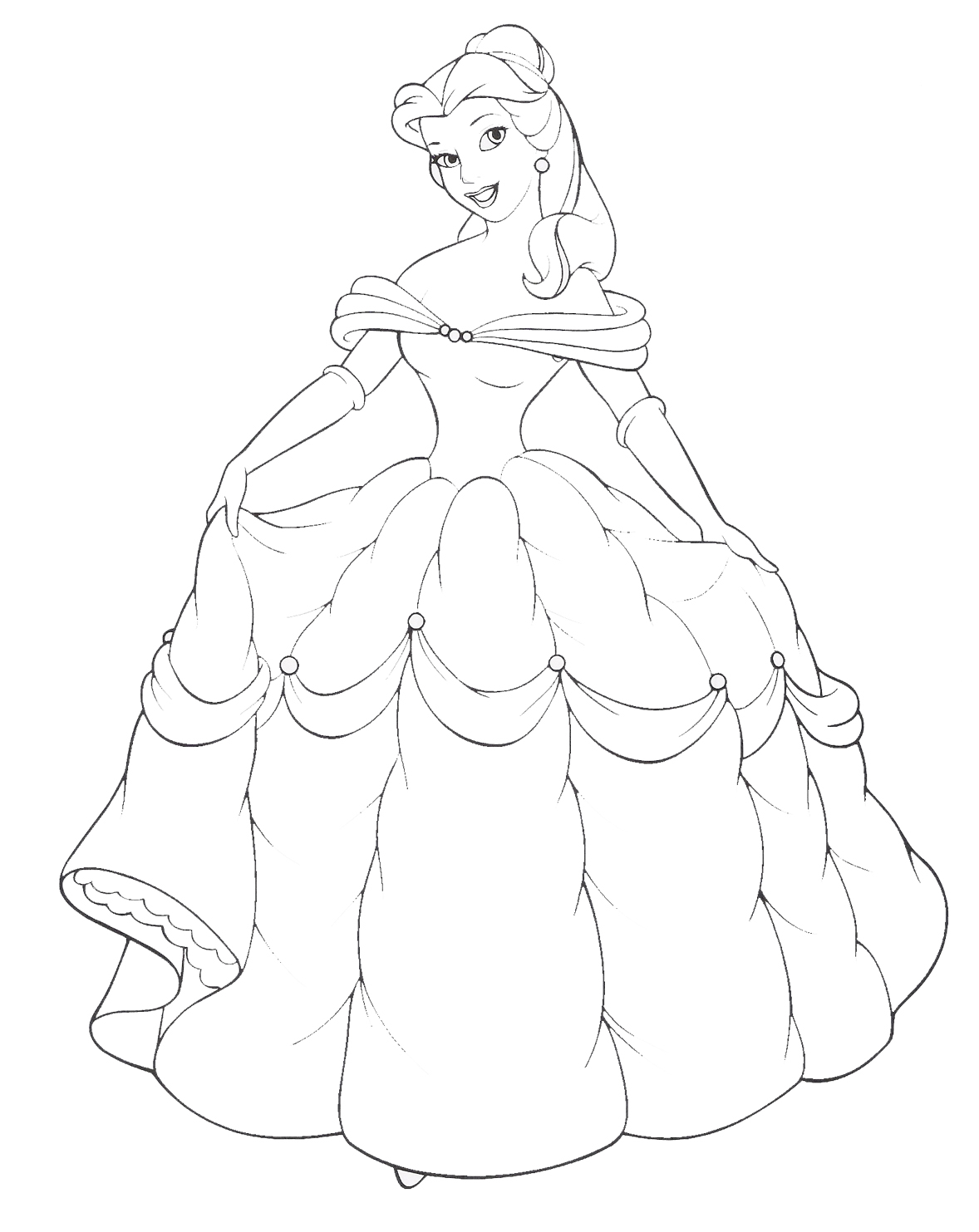 Disney Princesses Coloring Pages Free Printable 139