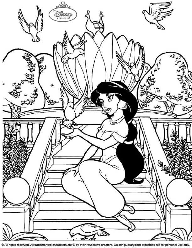 Disney Princesses Coloring Pages Free Printable 147