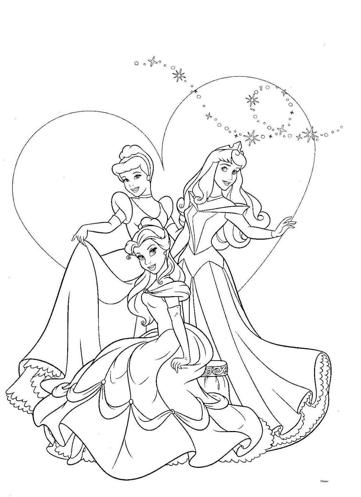 Disney Princesses Coloring Pages Free Printable 151