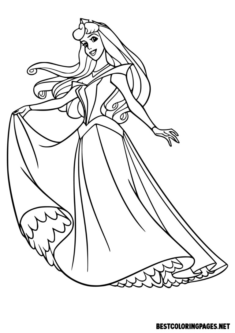 Disney Princesses Coloring Pages Free Printable 17